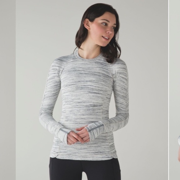 Lululemon Runderful Long Sleeve - Size 6 - Space Dye Camo - Picture 1 of 14